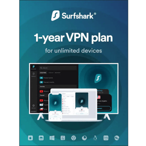 Surfshark VPN - 1-Year / Unlimited Devices - Global